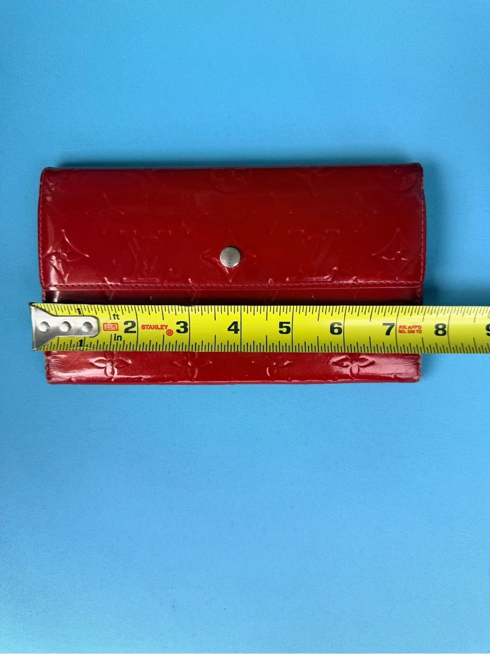 Louis Vuitton Red Vernis Wallet AUTHENTIC